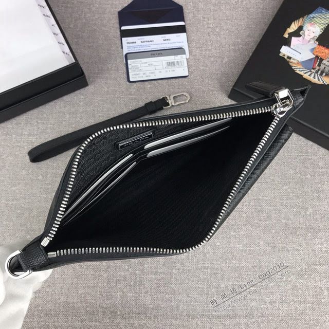 prada手包 普拉達十字紋牛皮手拿包 2NG005 PRADA限量版最新摩登態度系列手包  pyd2264